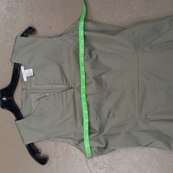 H&M Sage Colored, Sleeveless, Zip Back  Dress - Picture 5 of 12